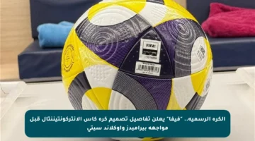 الكرة الرسمية.. “فيفا” يعلن تفاصيل تصميم كرة كأس الإنتركونتيننتال قبل مواجهة بيراميدز وأوكلاند سيتي